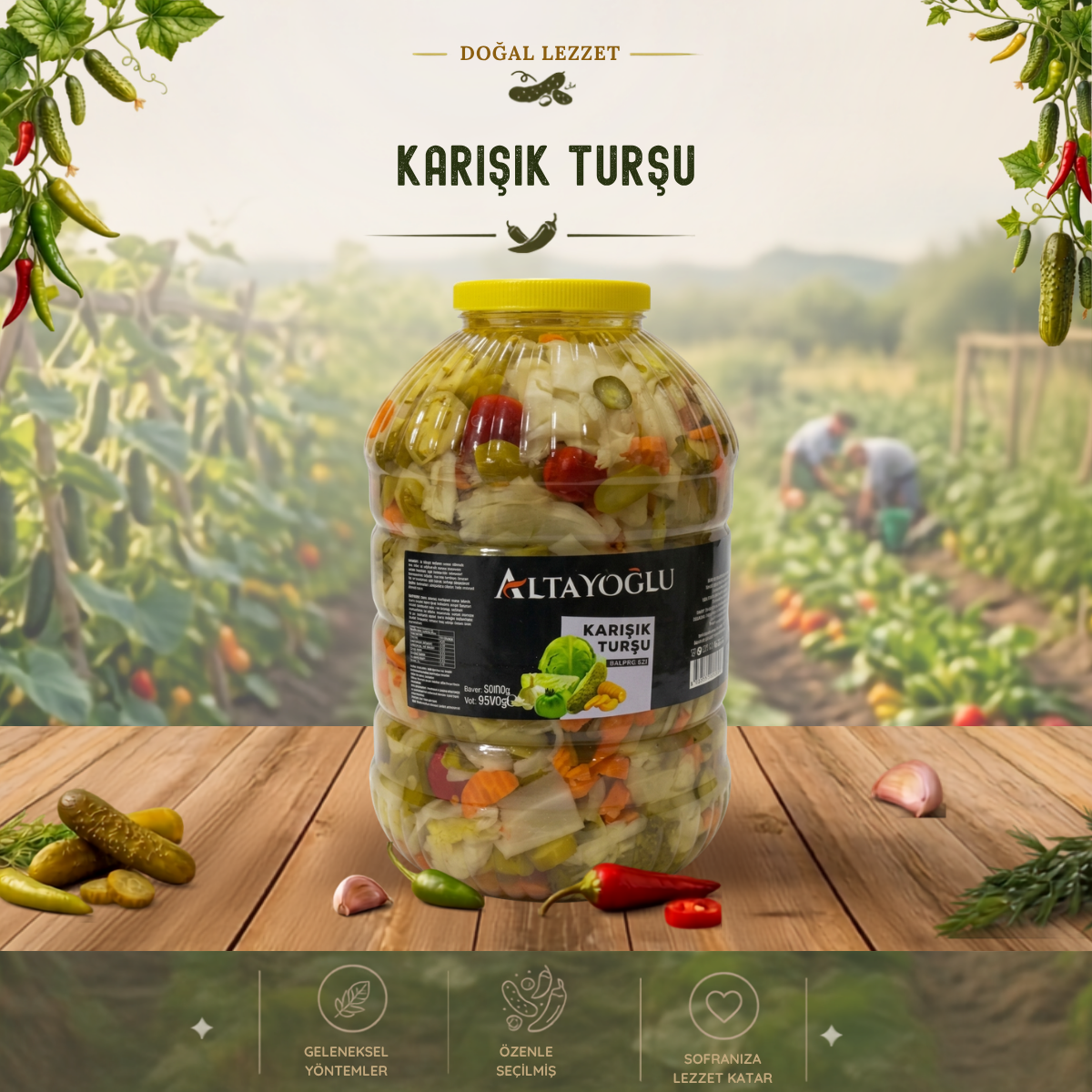 10 Kg Pet Karışık Turşu